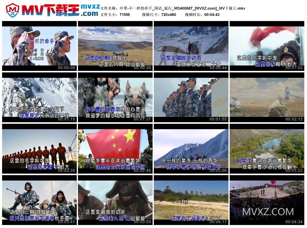叶翠-不一样的牵手_国语_流行_MD400687